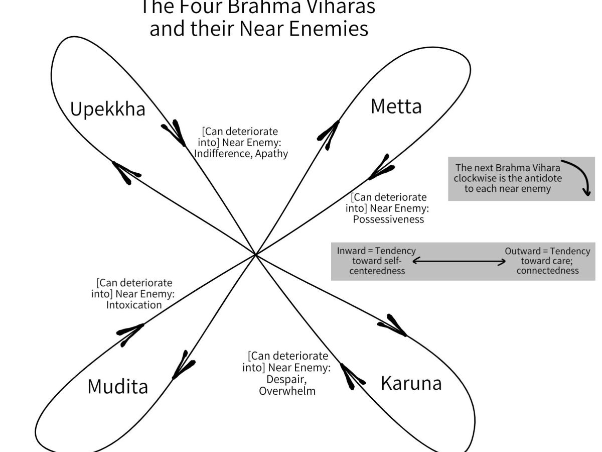 Using the Brahma Viharas to work with their near&nbsp;enemies